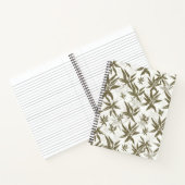 竹の上に白い光沢 – シームレスな表面パターン。 ノートブック (内部)