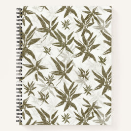 竹の上に白い光沢 – シームレスな表面パターン。 ノートブック