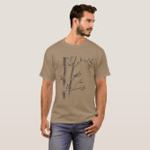 竹の上のマニ離れス Tシャツ (正面フル)