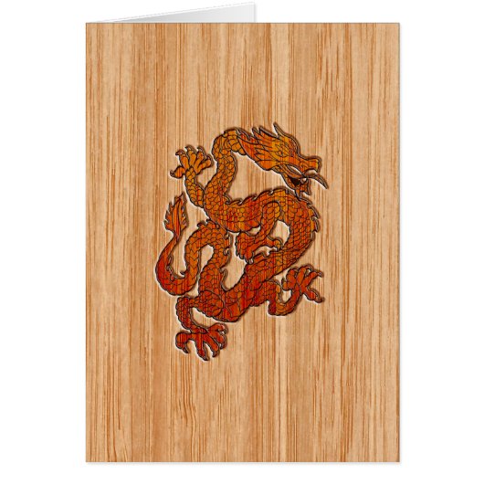 竹の上の赤い龍 (正面)