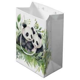 竹の中のパンドラ(葉PANDAS) ミディアムペーパーバッグ