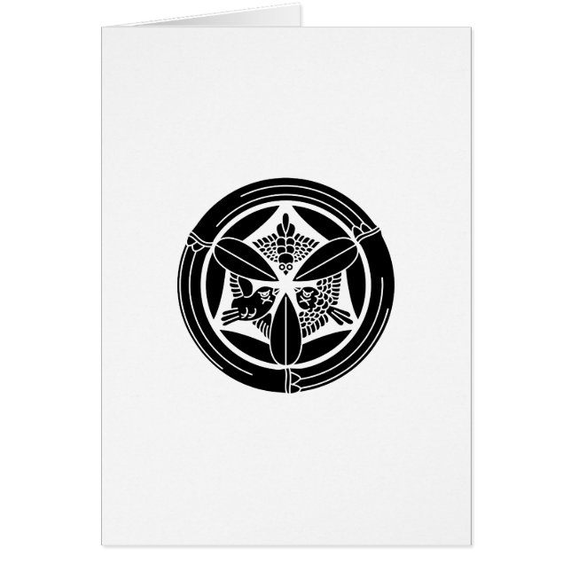 竹の丸に三羽雀 (正面)