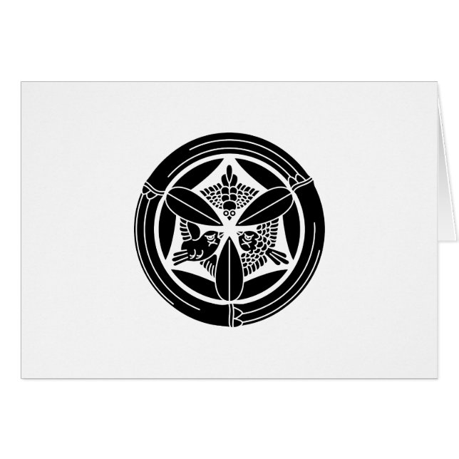 竹の丸に三羽雀 (正面横)