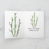 竹の冬のグリーティングカード & メッセージカード シーズンカード (内部)