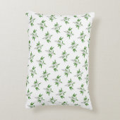 竹の小枝の模様 アクセントクッション (裏面(縦))