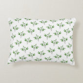 竹の小枝の模様 アクセントクッション (裏面)