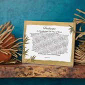 竹の思い出し歌 フォトプラーク (側面)