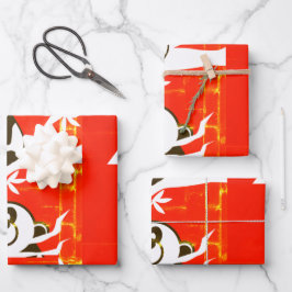 竹の木に可愛いパンダ ラッピングペーパーシート