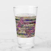 竹の木デジタル絵画オリジナルアートガラス タンブラーグラス (裏面)