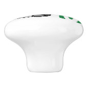 竹の棒モノグラムのかわいいリトルパンダ セラミックノブ (側面)