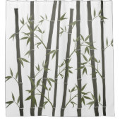 竹の植物自然 シャワーカーテン (正面)