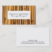 竹の白い枠 名刺 (正面/裏面)