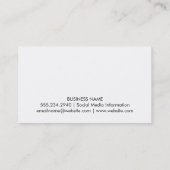 竹の白い枠 名刺 (裏面)