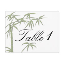 竹の美しい結婚のテーブル番号