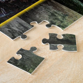 竹の背景のマウイのサンセットグラフィックス ジグソーパズル (側面)