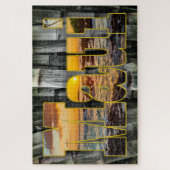 竹の背景のマウイのサンセットグラフィックス ジグソーパズル (縦)