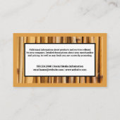 竹の背景 名刺 (裏面)