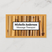 竹の背景 名刺 (正面)