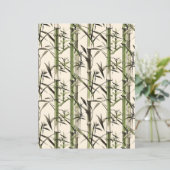 竹の茎と葉のスクラップブック紙 (スタンド正面)