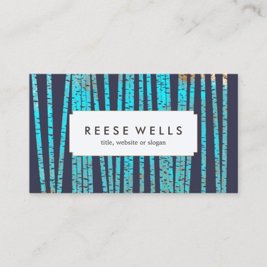 竹の茎の健康と健康 名刺 (正面)