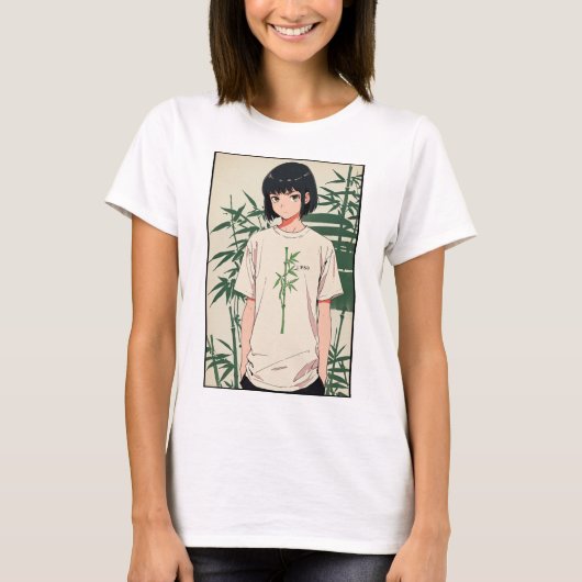 竹の茎Tシャツ Tシャツ (正面)