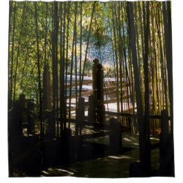 竹を通って シャワーカーテン