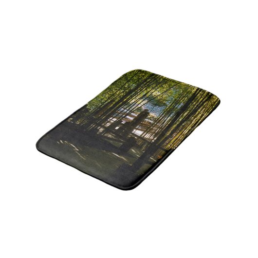 竹を通って バスマット (アングル)