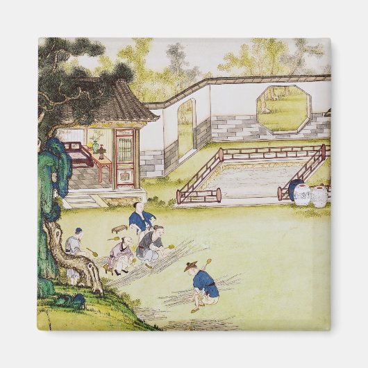 竹を集めて紙 マグネット (正面)