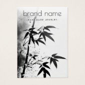 竹アジアのインクスケッチイヤリングディスプレイカード (正面)