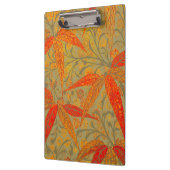 竹アート自然ヴィンテージプリントオレンジ クリップボード (左)