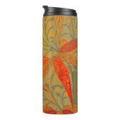 竹アート自然ヴィンテージプリントオレンジ タンブラー (回転右)