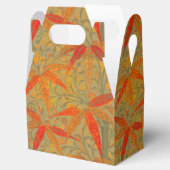 竹アート自然ヴィンテージプリントオレンジ フェイバーボックス (オープン)