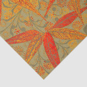 竹アート自然ヴィンテージプリントオレンジ 薄葉紙 (詳細)