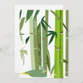竹イラストレーション招待状 招待状 (正面/裏面)