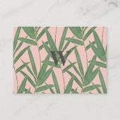 竹エレガント葉デザイン 名刺 (正面)