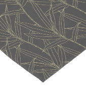 竹エレガント葉金ゴールドストロークデザイン ショートテーブルランナー (コーナー)