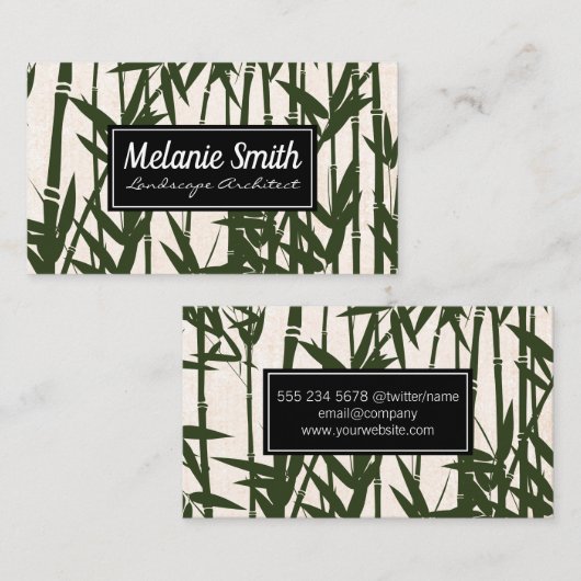 竹エレガント造園 名刺 (正面/裏面)