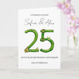 竹スタイル25結婚周年あいさつ カード