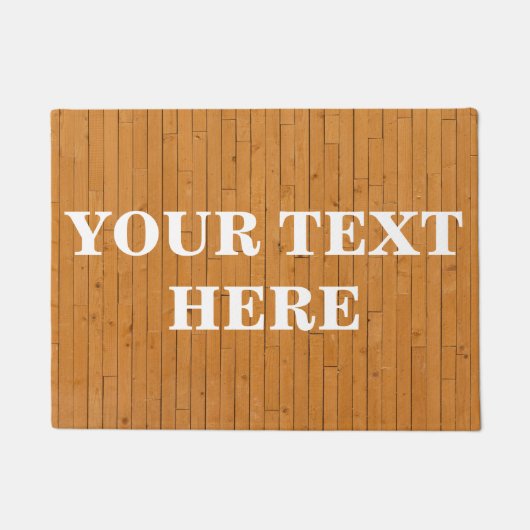 竹パーソナライズされた材 ドアマット (正面)
