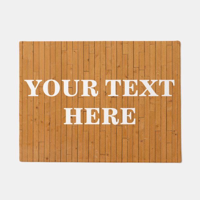 竹パーソナライズされた材 ドアマット (正面)
