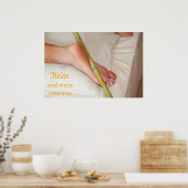 竹マッサージ底足 ポスター (キッチン)