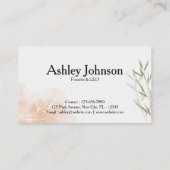 竹ミニマルフローラスタイル 名刺 (裏面)