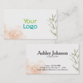 竹ミニマルフローラスタイル 名刺 (正面/裏面)