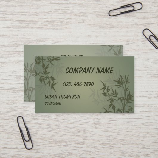 竹モダン図 名刺 (正面/裏面インサイチュ)