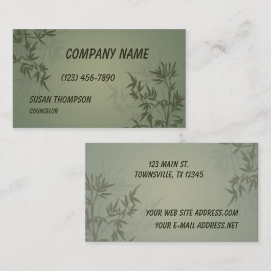 竹モダン図 名刺 (正面/裏面)