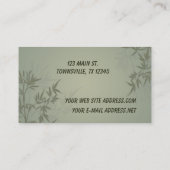 竹モダン図 名刺 (裏面)