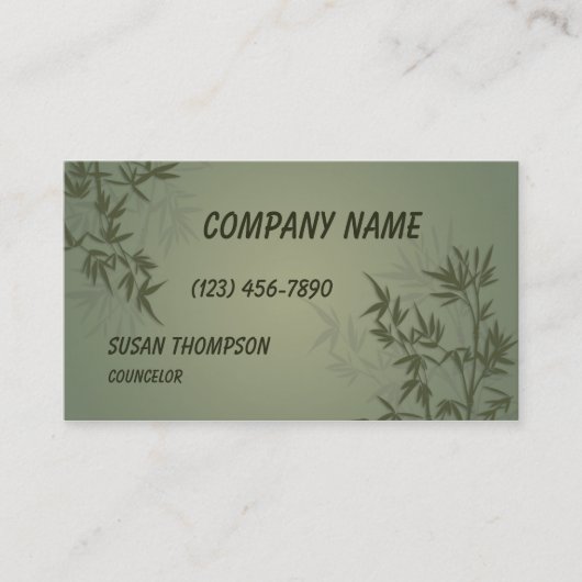 竹モダン図 名刺 (正面)