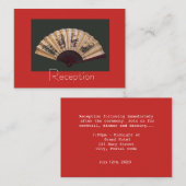 竹中国のと絹のファンの結婚式の受付情報 エンクロージャーカード (正面/裏面)