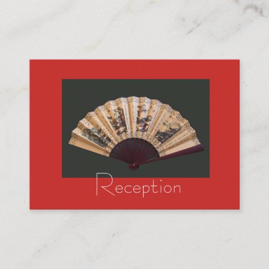 竹中国のと絹のファンの結婚式の受付情報 エンクロージャーカード (正面)