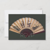 竹中国のと絹のファン結婚式RSVP 出欠カード (裏面)